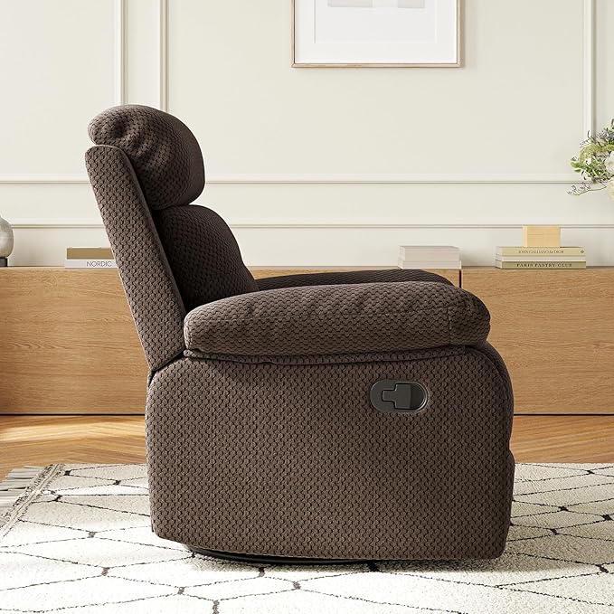 Small Rocker Swivel Recliner Chair for Adults Women for Small Spaces Bedroom Living Room