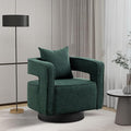 Chifee &amp Vingol 28.9 Boucle Modern Swivel Accent Barrel ChairGreen