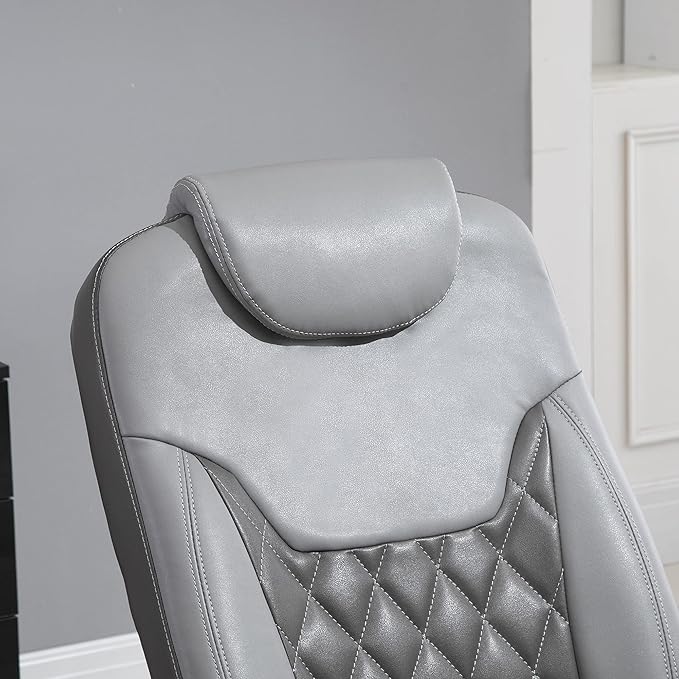 Manual Recliner Armchair with Side Pocket Footrest and Cup Holder Cream White Upholstery for Living Room