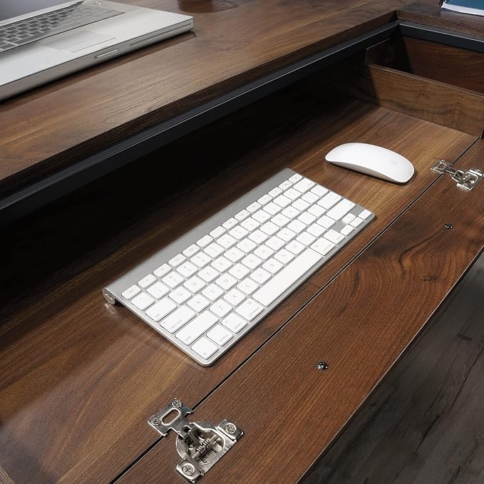 Sauder® Nova Loft 59W L-Shape Corner Desk Grand Walnut