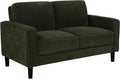 Coaster Home Furnishings - Ruth - Fabric - Upholstered Loveseat with Slim Track Arms Attached Cushions Angled Legs - Transitional Style - Living Room - 54-Inch - Matcha - 511215
