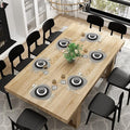 86.6 Computer Desk Home Office Writing Conference Table Brown Farmhouse Rectangular MDF Wood Finish