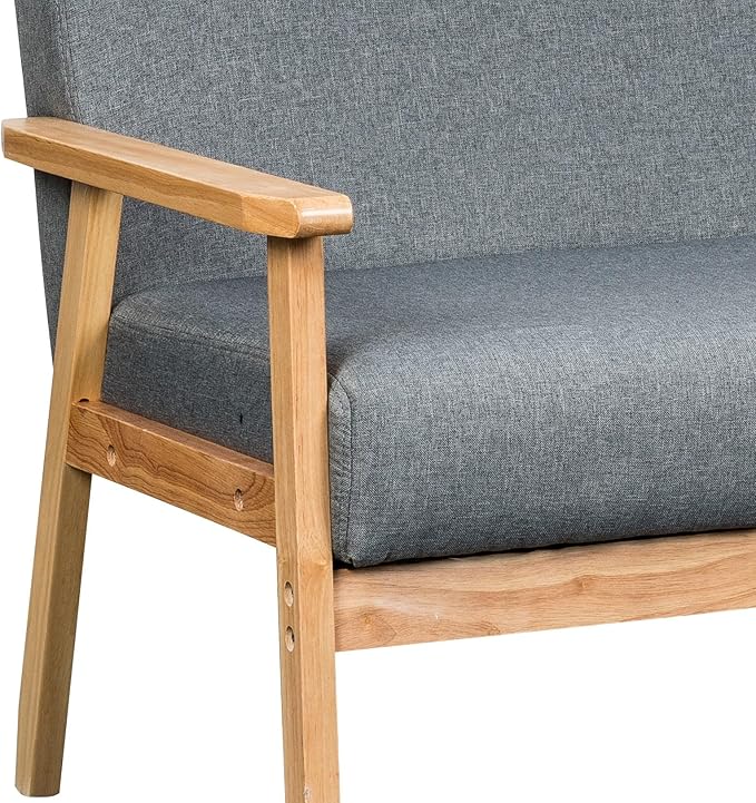 Lilola Home Bahamas 45 W Gray Loveseat