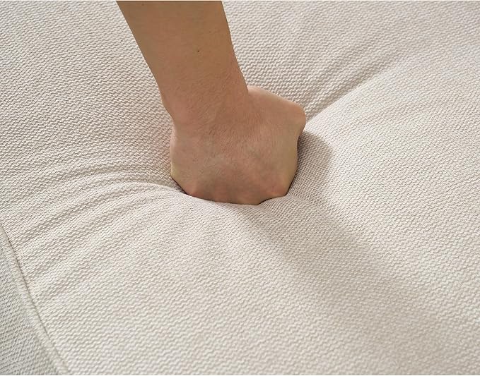 Modular Sectional Sofa SetConvertible L Shaped Couch5 SeatReversible Sectional Sofa CouchUpholsteredCorner SofaRolled ArmsSoft Linen Fabric (Beige)