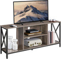 Yaheetech TV Stand for 65 Inch TV Media Entertainment Center with Storage Shelves for Living Room TV Console Table for Living Room Taupe Wood