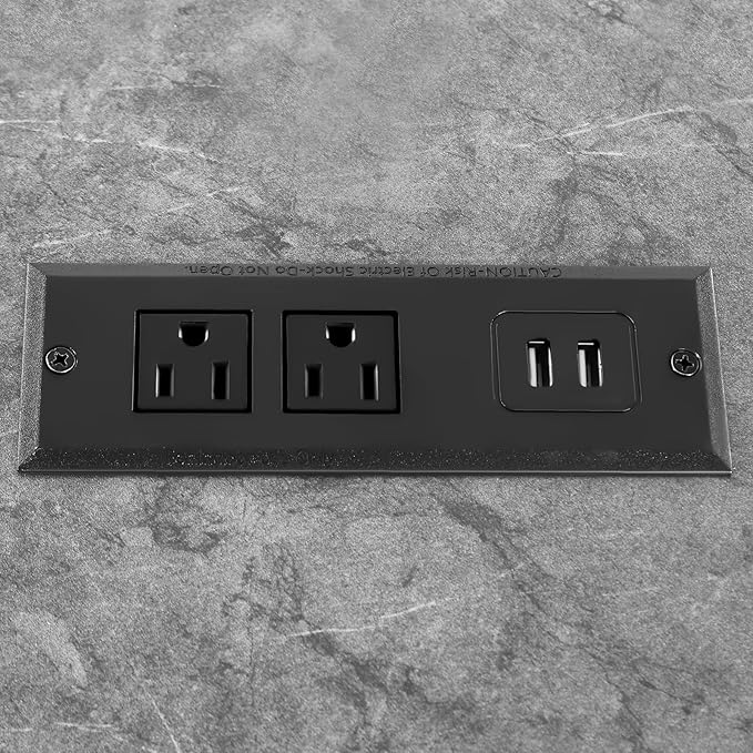 Small Corner Desk with Outlet Corner Table for Small Space Industrial Computer Desk w/USB Ports Triangle Desk for Home Office Workstation Living Room Bedroom (Grey)
