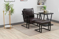 Recliner Sofa Chair PU Leather Living Room Chair Modern Style Soft and Comfortable Lounge Chair with Stool