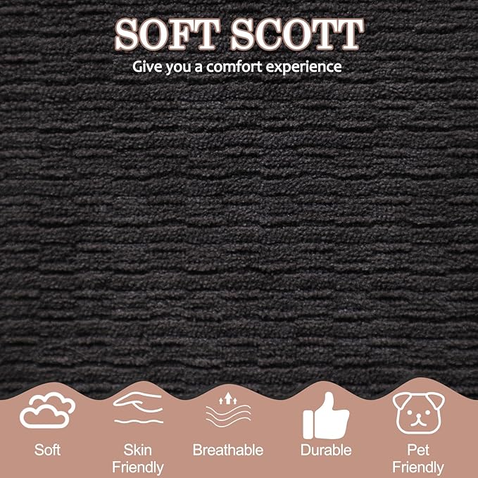 Folding Sofa Bed 78.7 Extra-Long Convertible Sofa Bed with 2 Pillows &amp Blanket 14.6 Thick High-Density Foam Boneless Couch for Bedroom Living Room Apartment Black