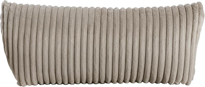 Lexicon Modern Swivel Glider Recliner Chair Nursery Glider Corduroy Fabric Upholstery Recliner with 2 Lumbar Pillows Manual Reclining Sofa Chair for Living Room/Office/Apartment Taupe