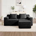 81.1 Corduroy Boneless Couch LoveseatModular Sectional Couch with Deep Seat Comfy Cloud Couch Sofa for Living Room BedroomNo Assembly Required