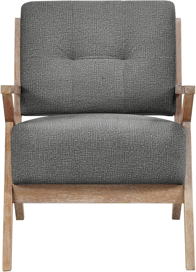 Lexicon Lhasa Fabric Accent Chair Dark Gray