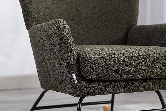 Fish Tail Living Room Comfortable Rocking Chair Living Room Chair