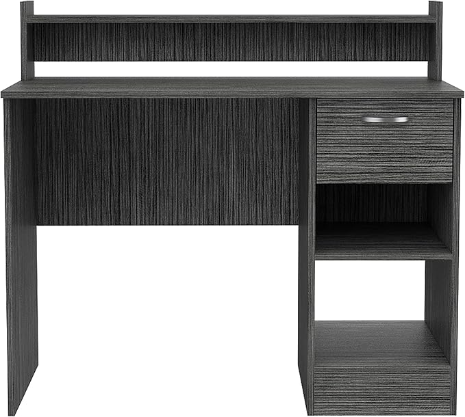Home Office Desk Writing Computer Desk Multiple Shelves One Drawer40.2 Inches Wide