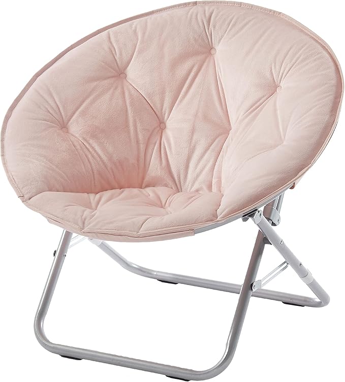 Urban Lifestyle Micromink Saucer Chair Blush