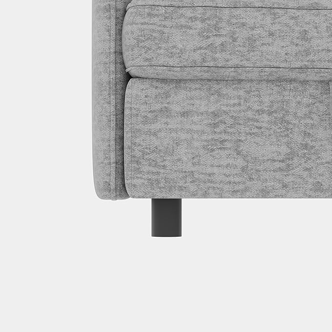 Loveseat Modular Storage Sectional Sofa Customizable Seating Group Sofa&ampCouch Convertible Lounge Sleeper Chaise Daybed with Movable Seat and Ottomans Chenille Upholstered Sofa Couch for Living Ro