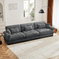 130 Modular Sectional Sofa Oversized 3-Seater Couch with Pillows Comfy Velvet Fluffy Cloud Couch Deep Seat Sofas Couches for Living Room