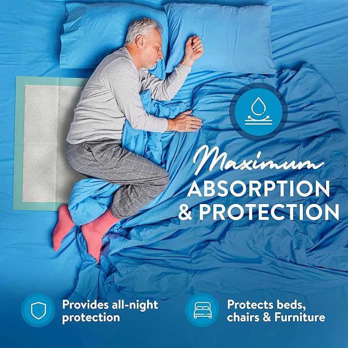Inspire Extra Large Super Absorbent Disposable Bed Pads for Incontinence Ultra Thick and Absorbent Bed Pads Disposable Adult | Puppy Pads Pee Pads for Adults (40 X 36 Pack of 50)