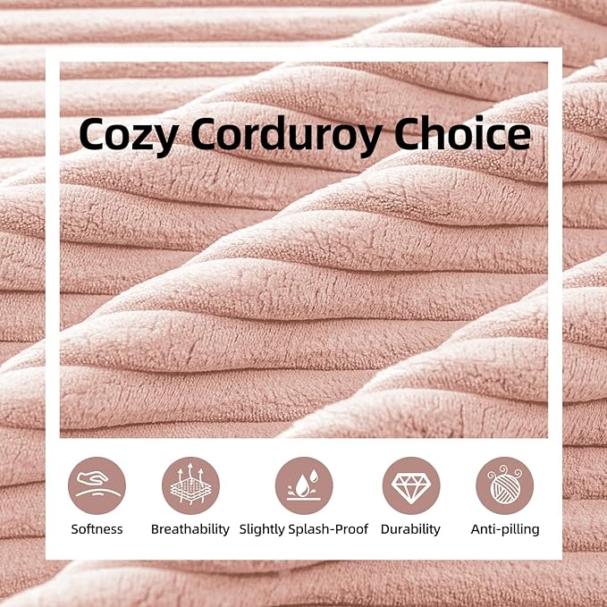 Cozy Swivel Accent Chair Modern Oversized Single Sofa with Armrest Comfy Upholstered Armchair Sofa Large Corduroy Accent Chair for Living Room Bedroom Reading Room Pink