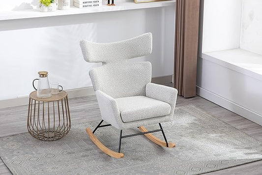 Fish Tail Living Room Comfortable Rocking Chair Living Room Chair