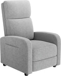 Garvee Recliner Chair for Adults Set of 2 PU Leather Lazy Recliner Ergonomic Adjustable Single Sofa Enhanced with Side Pocket Tall Back Wide Arms &amp Padded Seat Home Theater Seating for Living R
