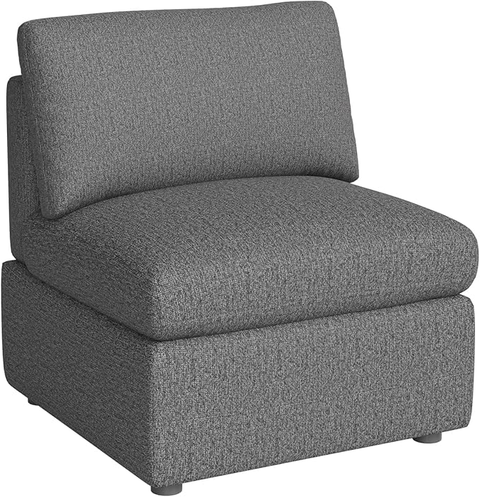 PayLessHere Sofa Couch Convertible Sofa 1-Seat Sofa Modular Sectional Sofa Couch for Living Room Bedroom OfficeDark Gray