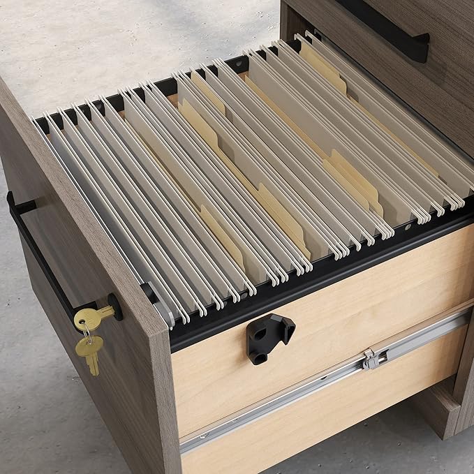 OfficeWorks by Sauder Affirm Mobile File L: 15.55'' x W: 19.45'' x H: 28.43'' Hudson Elm Finish