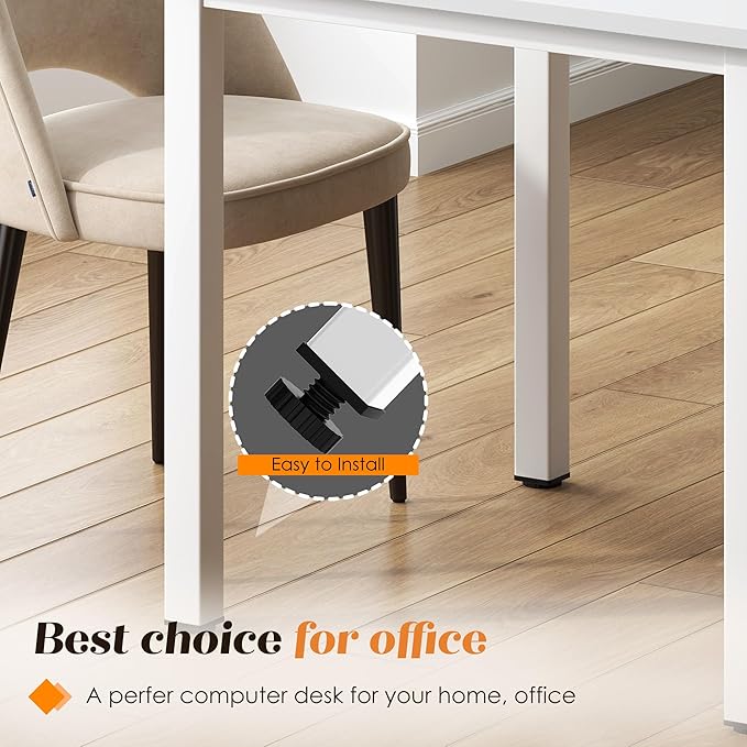 Need Computer Desk 31.5 Inch Small Office Writing Work Study Desk for Kids Student Teacher Home Bedroom Laptop Desk White