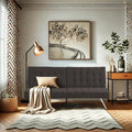 Convertible Sofa Bed Adjustable Couch Sleeper - Fabric Loveseat Futon Bed with Breathable Chenille Metal Legs and Adjustable Lounge - Perfect for Compact Living Space