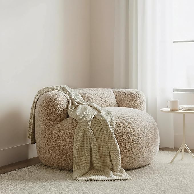 CHITA Compact Expandable Lounge Chair with Pillow Ideal for Living Room Safari