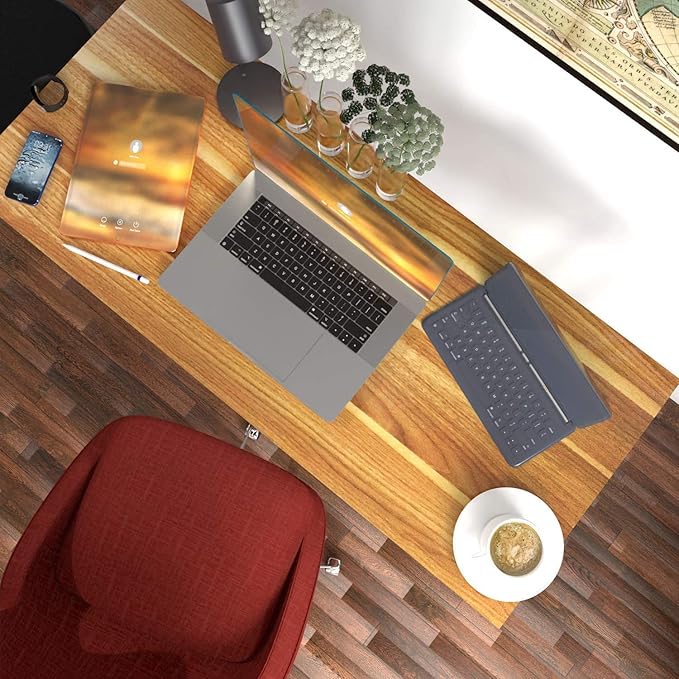 Anivia 47'' Computer Desk Home Office Desk Writing Table Dining Desk(Walnut) 47 D x 23 W x 29 H