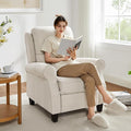 Oversized Recliner Chair for Living Room Modern Reclining Sofa Home Theater Seating with Upholstered Push Back Mid-Century Reclining Armchair with Lumbar Support Bedroom Reading Nook Office
