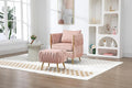 Accent Chair with Storage Ottoman Chair Tufted Barrel Chair Set Arm Chair for Living Room Bedroom