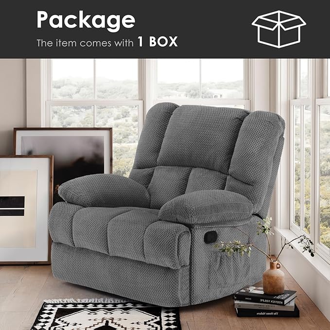 Stary Oversized Rocking Rocker Recliner Chair for Living Room Adults