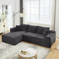 108.3 Modular Sectional Sofa Couches for Living Room Modern Boneless Couch Cloud Foam Floor Upholstered Couches with Chaise L-Shape Sofa Couch for Bedroom Left Facing Chaise Gray