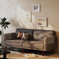 Artdeco Home Convertible Sofa Bed with 3 Level of Adjustability 76 W Mid-Century Style Soft 100% Polyester Fabric Sleeper Sofa for Small Space Living Room and Apartment(Charcoal)