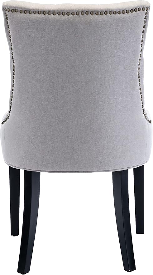 Dinng Chair Livingroom Chair with Bronze Nailhead2 pcs Set