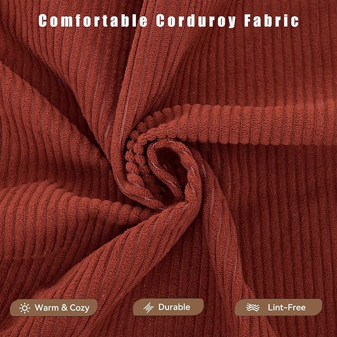 73 Convertible Modular Folding Sofa Bed 5-in-1 DIY Combination Fold Out Sleeper Sofa Bed Loveseat sleeper Couch with Removable Armrests Corduroy Floor Couch Small couches for small spaces Red