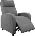 JUMMICO Recliner Chair Adjustable Home Theater Single Recliner Sofa Furniture with Thick Seat Cushion and Backrest Modern Living Room Recliners (Fabric Aurora Grey)