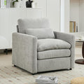 Harper &amp Bright Designs Chenille Fabric Upholstered Sofa Oversized Comfy Cloud Loveseat Sofa Couch Double Plush Cushion for Living Room