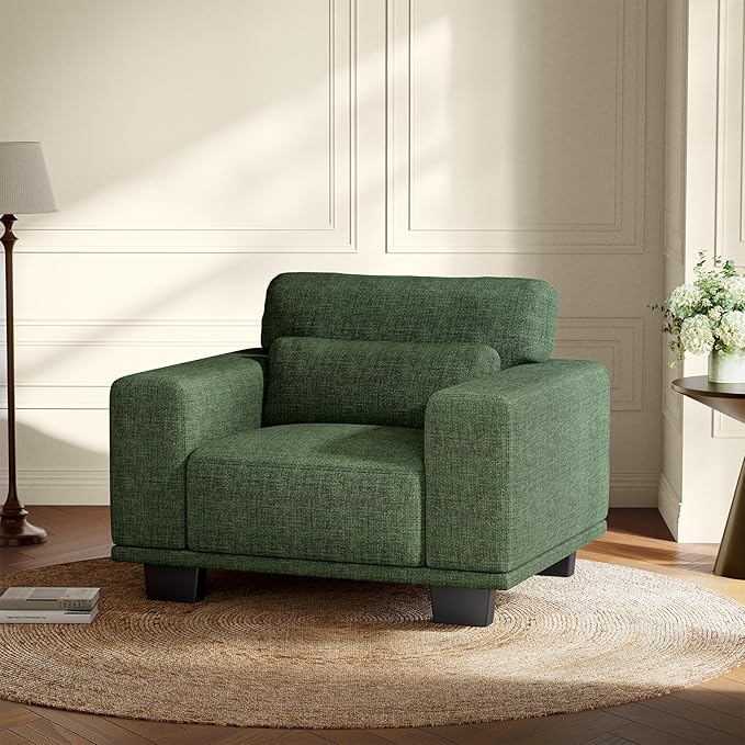 Amada 40 Oversized Accent Sofa Chair Modern Armchair with Deep Seat Comfy Upholstered Large Reading Chair with Removable Washable Covers for Living Room &amp Bedroom Office