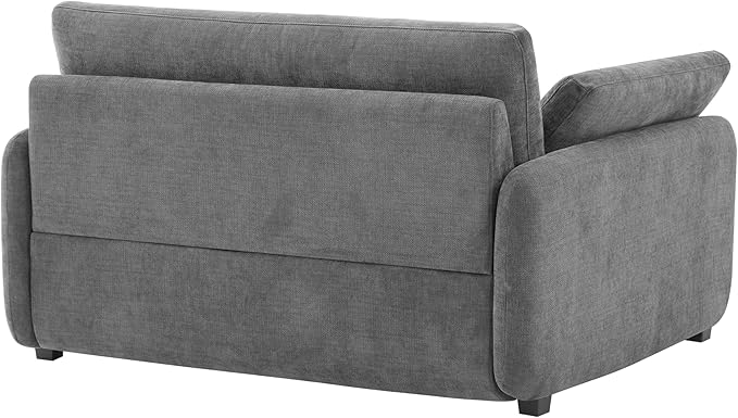 50 Oversized Accent Armchair Candy Color Single Sofa Chair with Thickness Cushions Modern Chenille Upholstered Cozy Lounge Armchair with Extra Wide Deep Seat and 2 Pillows for Living Room Bedroom