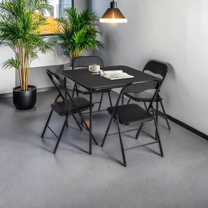 Homy Casa 1-Pack Writing Desk Minimalist Design Durable Metal Frame Home Office Use Compact and Stylish Easy to Assemble Perfect for Small Spaces Sleek Contemporary Look Black