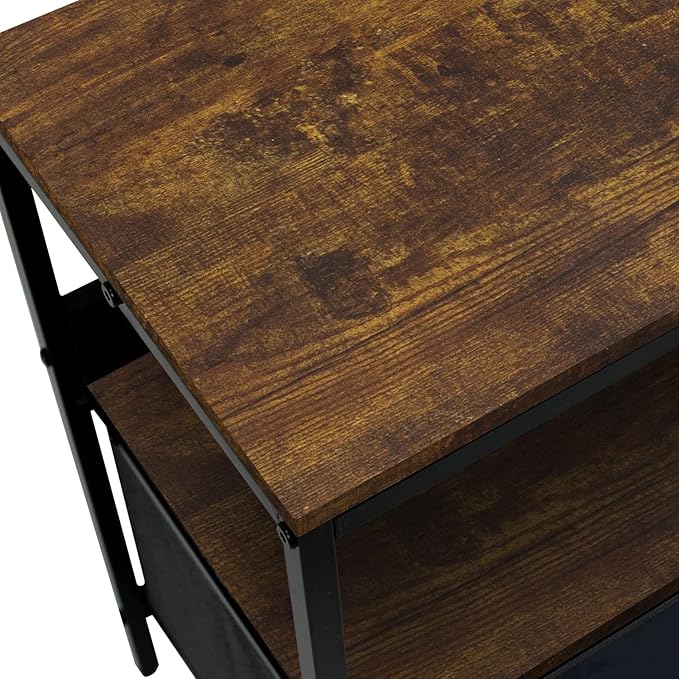 Sorbus TV Stand Dresser with 2 Drawers - Television Riser Chest with Storage - Bedroom Living Room Closet &amp Dorm Furniture