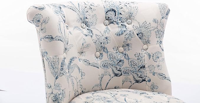 Traditional Cloth Chair Printed Suitable for Living Room Bedroom/Home Office White/Blue/Flowers 1pcs/ctn