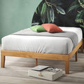 ZINUS Moiz Wood Platform Bed Frame / Wood Slat Support / No Box Spring Needed / Easy Assembly Natural Queen