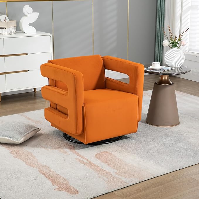 House Hold Upholstered Tufted Living Room Chair Textured Velvet Fabric Accent Chair with Metal Stand