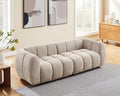 VANOMi 88 Oversized Boucle Sofa Modern Upholstered Tufted Cloud Couch Deep Seat Boucle SofaCozy Modern 3 Seater Couch for Living Room Bedroom Apartment