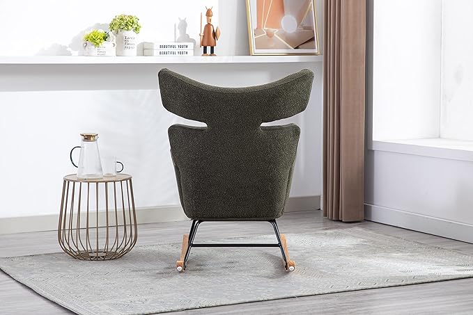 Fish Tail Living Room Comfortable Rocking Chair Living Room Chair