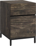 Crosley Furniture Jacobsen File Cabinet for Home Office Organization and Filing Storage Brown