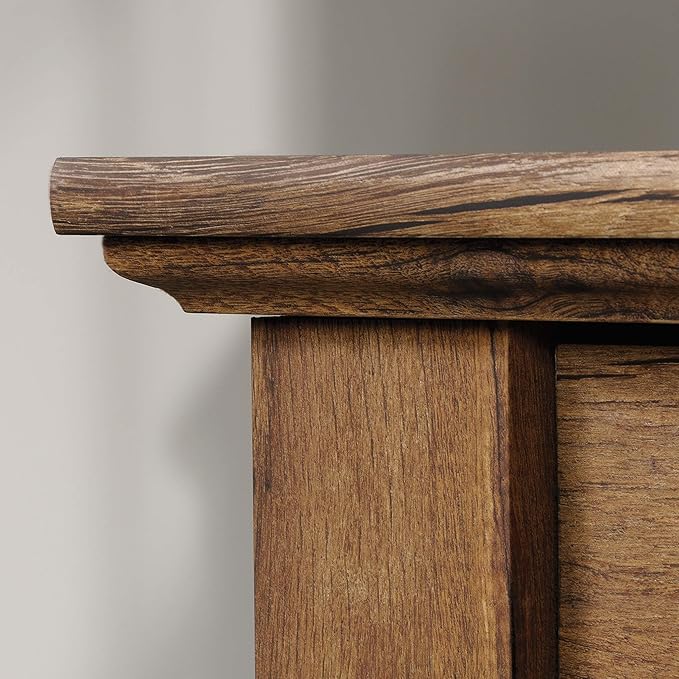 Sauder Palladia Executive Desk 29.5D x 65.1W x 29.61H Vintage Oak finish